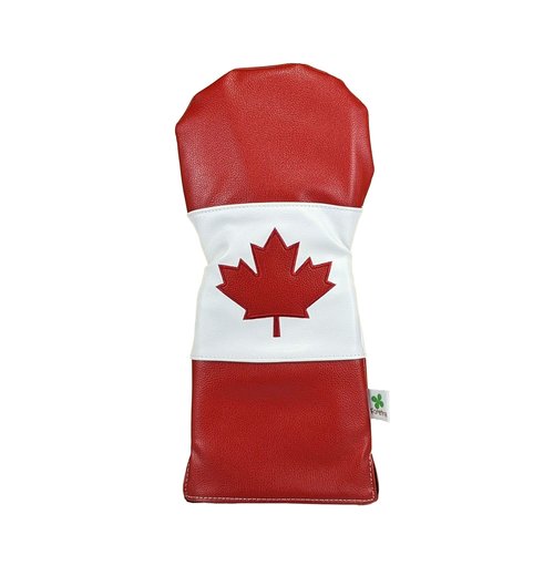 Foretra Driver Headcover Golf Club Covers Blade Mallet Putter Cover Alignment Stick Holder Hybrid Fairway Wood Head Cover Canada Flag Style Novelty Golf Accessories for Most Brands
