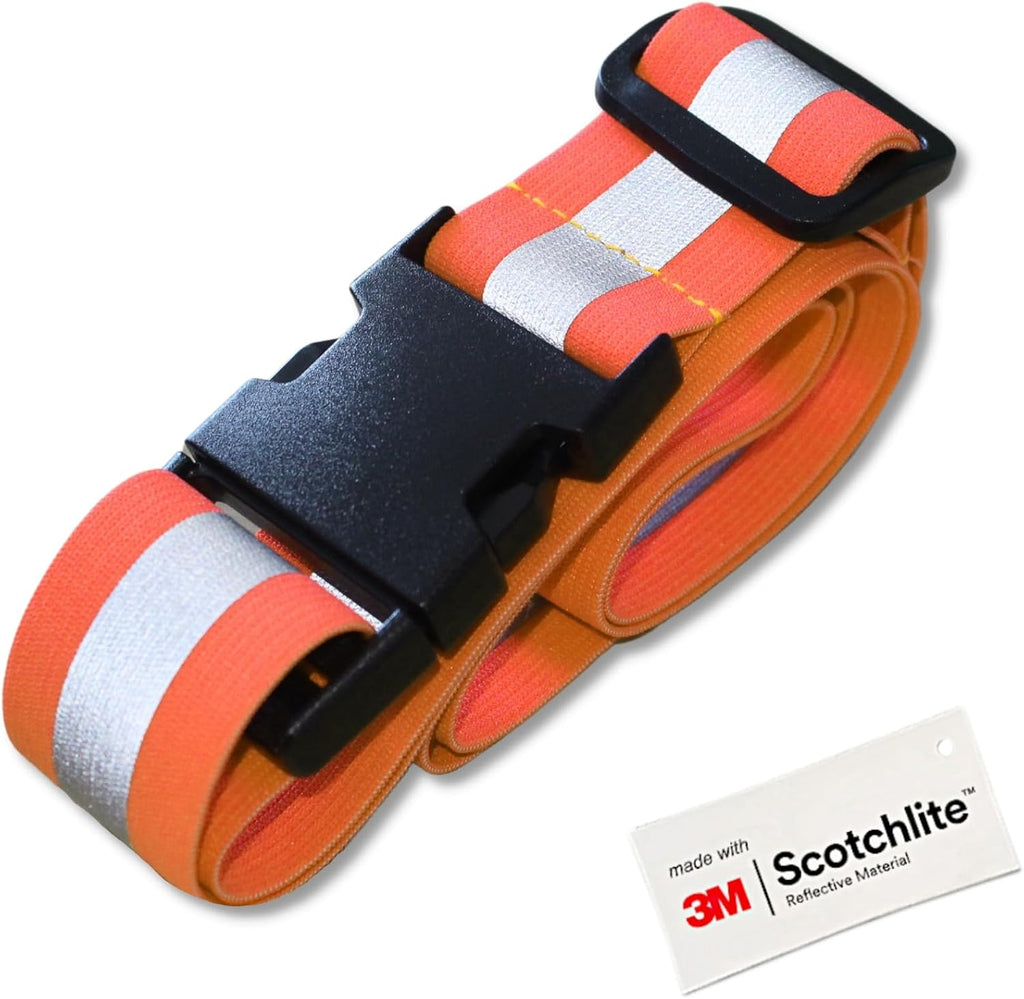 Salzmann Reflective Running Belt - Adjustable High-Visibility Strap with 3M Scotchlite Material