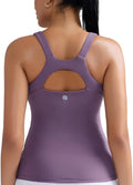 **RUNNING GIRL Racerback Workout Tops for Women - Padded Sports Bra Yoga Tank in Various Sizes**