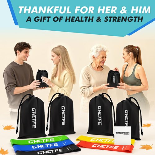 GHCTFE 100PCS Bulk Resistance Bands, Gift for Group Members Workouts, Schools, Gyms & Recovery Training with Storage Bags, Professional Exercise Bands for Yoga, Pilates & Team Fitness for Legs & Arms