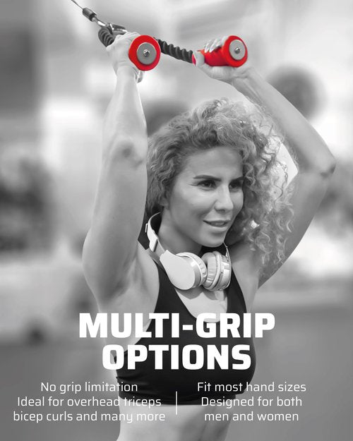 THEFITGUY 2 Ergonomic Tricep Ropes | 30" & 16.5" | Non-Slip Cable Attachment | Wrist Pressure Relief | Grip Strength, Forearm Activation | Home & Commercial Gym Accessory, For Cable Machine, Smart Gym