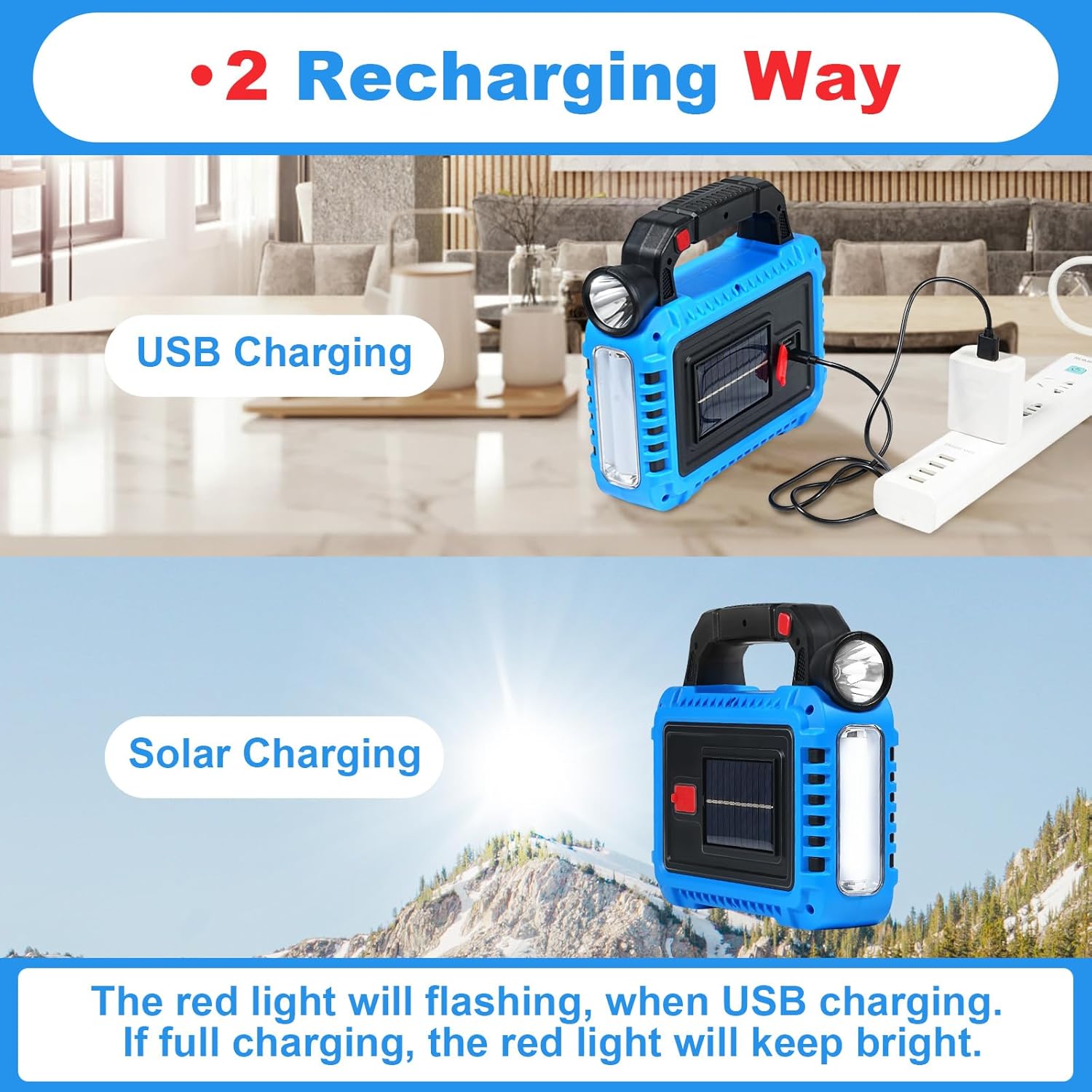 TANSOREN Solar Lanterns - 4 Pack LED Camping Lights | Rechargeable Emergency Flashlights for Survival Kits