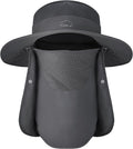 Sun Hats | Wide Brim Bucket Hat for Men & Women - UV Protection with UPF 50+ Face Cover & Neck Flap
