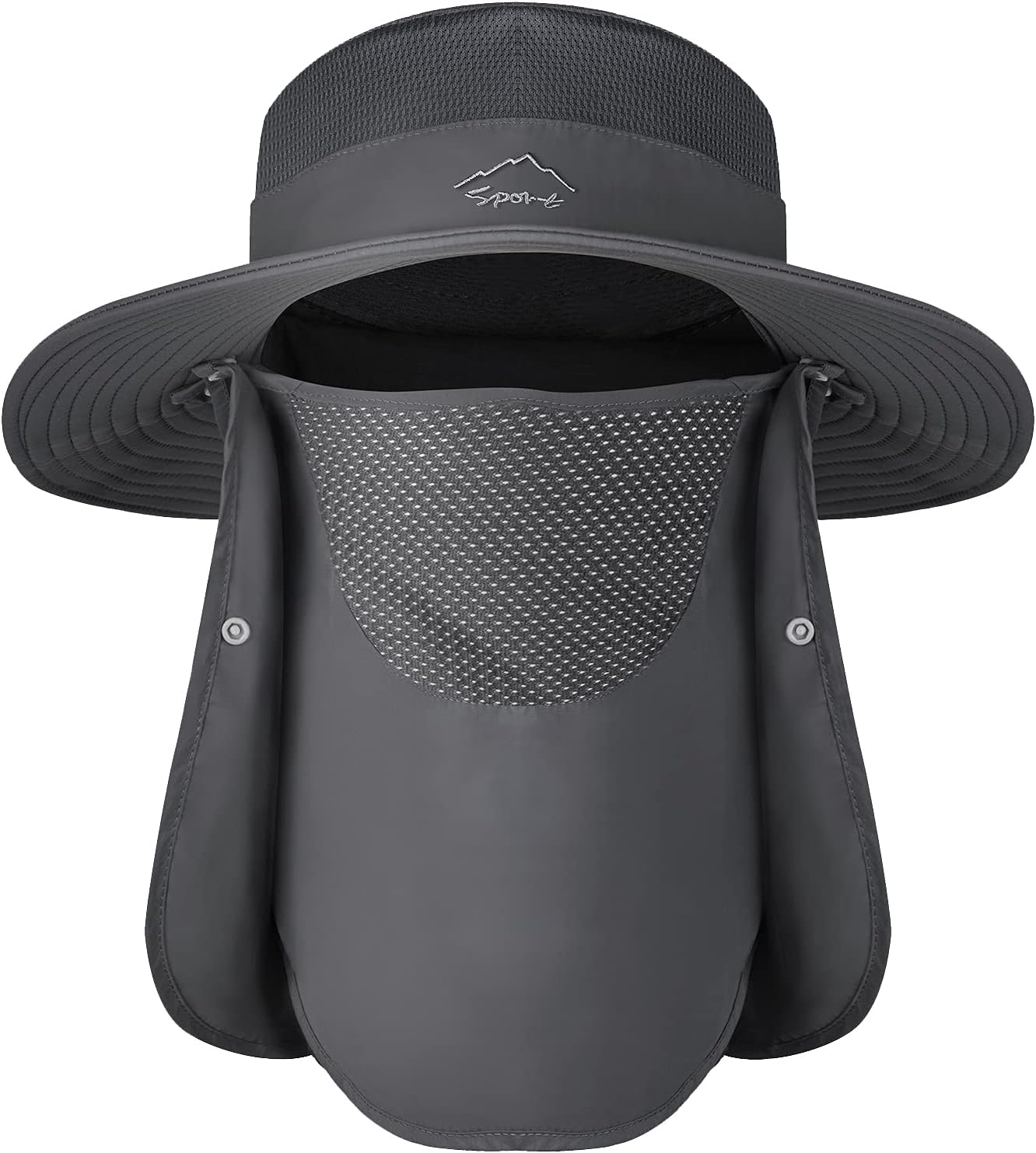 Sun Hats | Wide Brim Bucket Hat for Men & Women - UV Protection with UPF 50+ Face Cover & Neck Flap