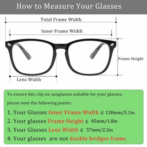 FRAZALA Polarized Clip on Sunglasses for Men Women over Prescription Glasses Anti Glare & UV Protection Flip up Clip-on shades (Dark Green)