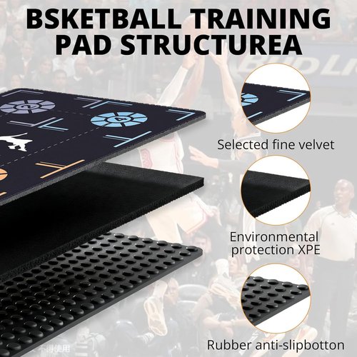 Basketball Footwork Training Mat by [Brand Name] - Non-Slip Agility Mat for Enhanced Speed & Coordination | Durable Design for All Ages