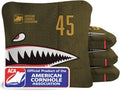 ACA Synergy Pro Cornhole Bags - Dual-Sided Regulation 6x6 Set of 4 | Patriotic Bomber Design