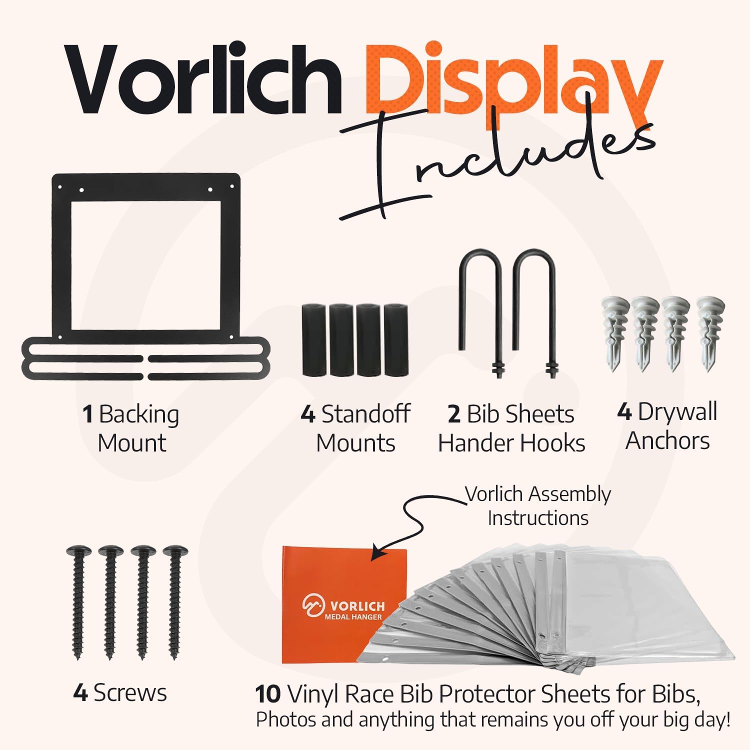 Vorlich Ultimate Running Gift Bundle - 13 Essential Items with Race Bib & Medal Display