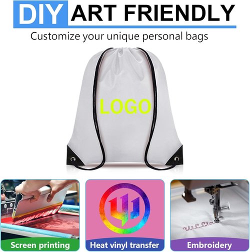 Grneric Drawstring Backpack - 60 Pack Cinch Sacks for Sports, Travel & Beach | 20 Vibrant Colors