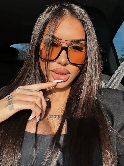 GUVIVI Retro Oversized Aviator Sunglasses - Trendy 70s Double Bridge Pilot Shades for Men & Women