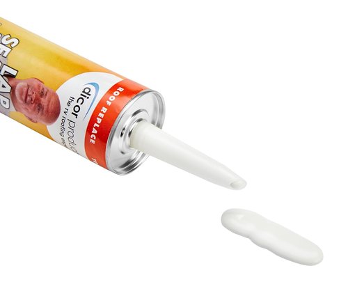 Dicor 501LSW-1 EPDM Self-Leveling Lap Sealant - 10.3 Oz Tube, White | Durable Waterproof Protection