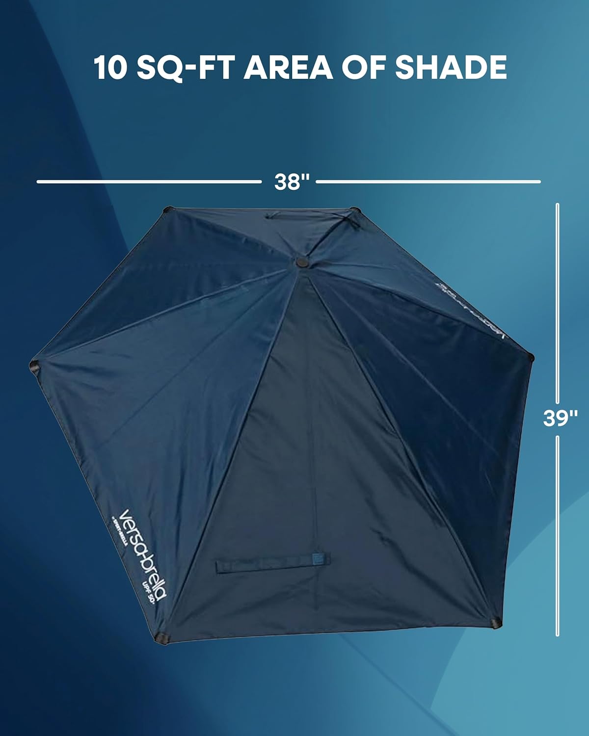 Sport-Brella Versa-Brella SPF 50+ Adjustable Sun Umbrella with Universal Clamp | Portable & Versatile