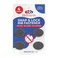 bibSNAPS Race Bib Clips - Safety Lock Fasteners - Secures Running, Marathon, Cycling and Event Number, Non Magnetic, Easy to Use, Soft & Reusable - Replacement for Pins & Magnets - Carbon Fiber (4pcs)