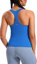CRZ YOGA Butterluxe Racerback Workout Tank Tops for Women - Padded Spandex Yoga Shirts