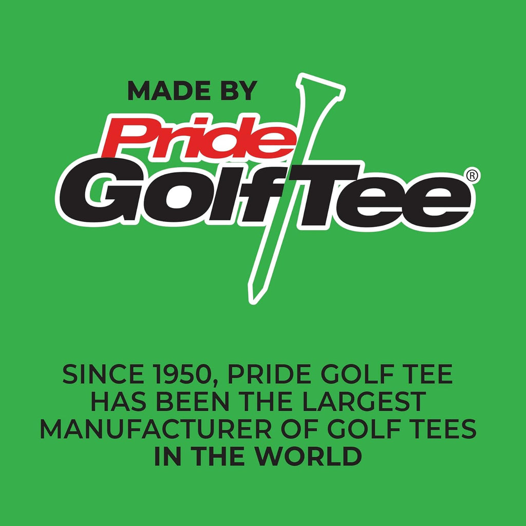 Pride Golf Tee - Deluxe 2-3/4 Inch Tees | 50 Count Bag for Optimal Performance