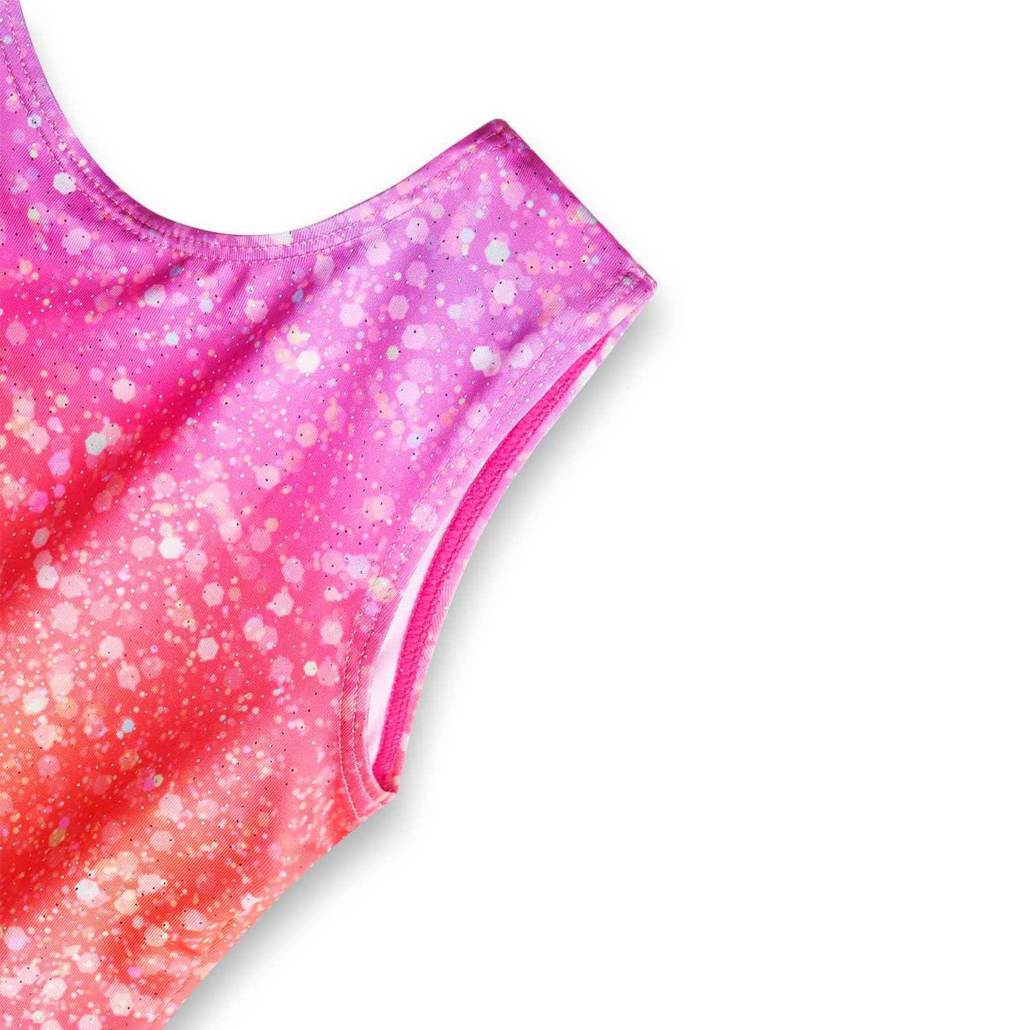 YDMZX Girls Gymnastics Leotard with Built-in Shorts – Sparkly, Durable No-See-Through Fabric, 4-Way Stretch
