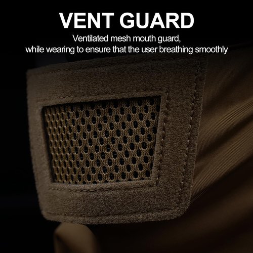 Balaclava Headwear Mesh Full Face Mask Cover Gears for Hunting Paintball Airsoft Tactical Outdoor Camo CS Motorcycle Cycling Women Men (Tan)