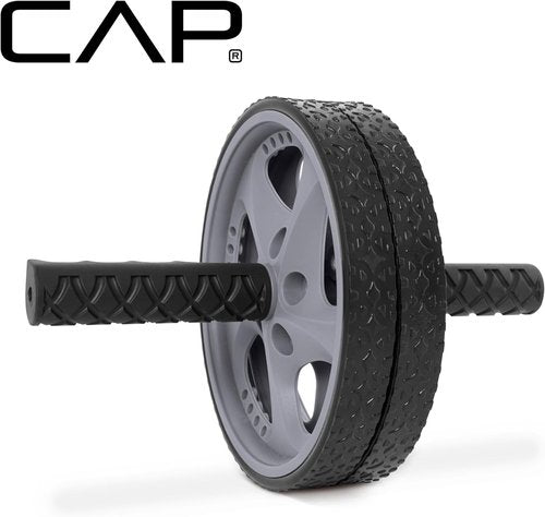 CAP Barbell Abdominal Wheel - Durable Core Strength Trainer | Black and Gray Design