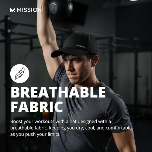 MISSION Cooling UPF Performance Hat - Unisex Cap for Workouts, Golf & Running - Sweat-Activated Technology
