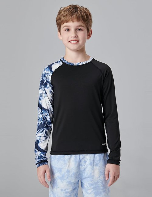 Liberty Pro Boys' Rash Guard Swim Shirts - UPF 50+ Long Sleeve, Quick Dry UV Protection | 3 Pack
