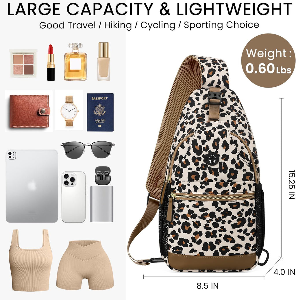 Skiennix Small Crossbody Bag - Versatile Sling Backpack for Travel | Casual Design for Men & Women