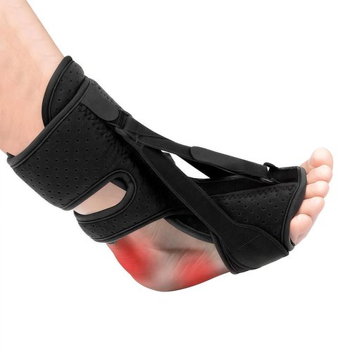 Plantar Fasciitis Night Splint(1Pcs, Black)-Upgrade 3 Adjustable Planter Facetious Relief Brace,Night Splint for Plantar Fasciitis Women & Men,Eases Plantar Fasciitis, Foot Drop & Achilles Tendonitis