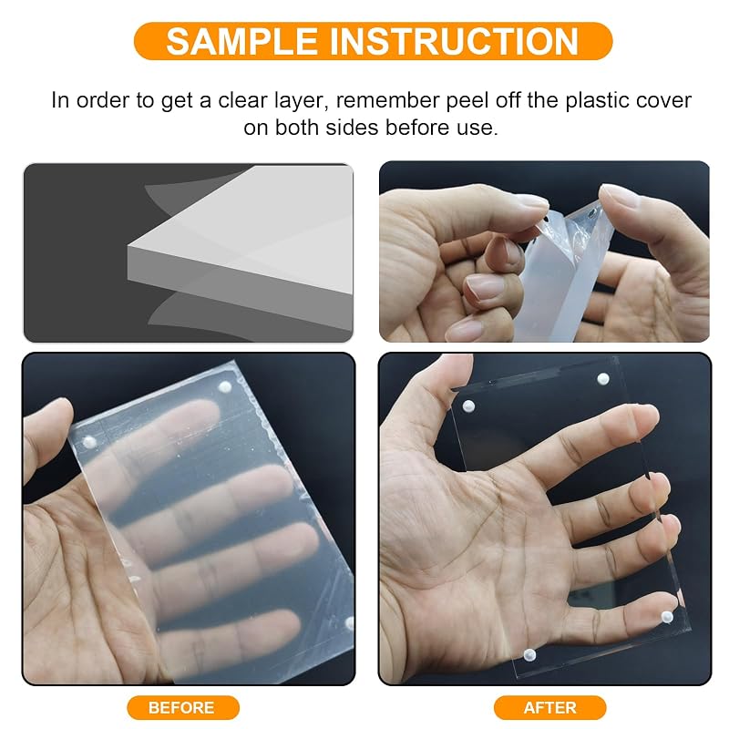 Trading Card Holder Self-Stand Display Case - 21mm Thick, Clear Acrylic (1-Slot)