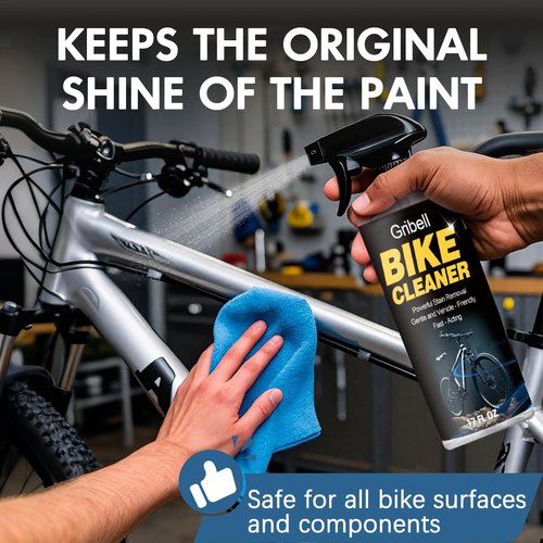 Gribell Bike Wash, Biodegradable Bicycle Cleaning Fluid - Safe On Safe on Carbon Fibre and All Surfaces, Suitable For For All Types of Bike (17oz)