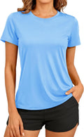 TACVASEN Women's Athletic Workout Shirt - Quick Dry, UPF 50+ Sun Protection Gym Tee - Perfect for Running