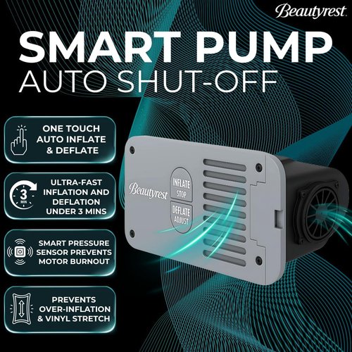 Beautyrest Luxaire Full Size Luxury Air Mattress - 20 Inch Height, Cool Vent Top & Smart Pump