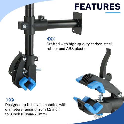 NATGAI Bike Repair Stand, Bench Mount Bike Repair Stand Bicycle Maintenance Rack Workstand, Adjustable Removable Home Bicycle Maintenance Stand for Road Mountain Bikes