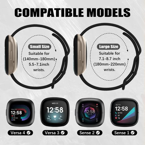 HAYONLIY 18 Pack Sport Bands with Storage Case Compatible for Fitbit Versa 3/Versa 4/Fitbit Sense/Sense 2,Soft Breathable Waterproof Strap for Women Men