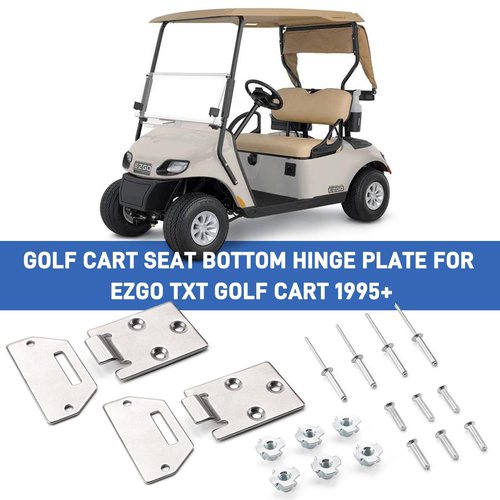 2 Pack Golf Cart Seat Hinge Kit for EZGO TXT Medalist 1995-up Golf Cart Electric/Gas, Hinge Kit Replaces OEM 71610-G01 71609-G01