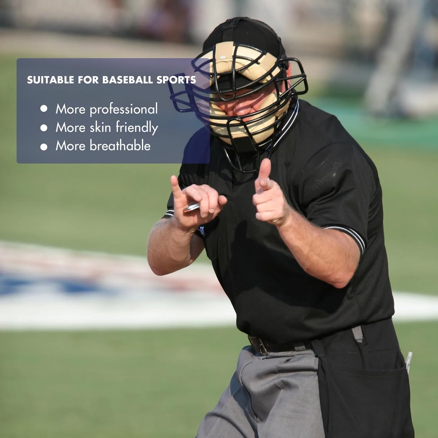 Redgino Men's Baseball Softball Umpire Shirt - Short Sleeve Polo Ref Jersey for Comfort & Mobility