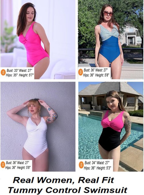 Holipick One Piece Swimsuit for Women - Tummy Control & Push Up Design | Full Coverage Slimming