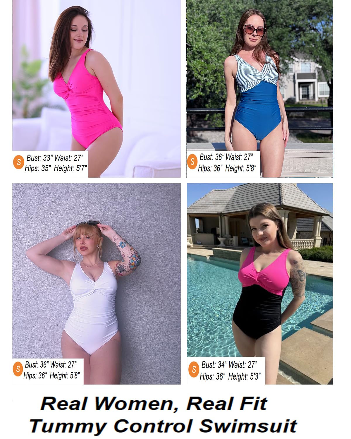 Holipick Green Women Tummy Control One Piece Swimsuit - Push Up Bathing Suit Full Coverage Slimming Swimwear XL