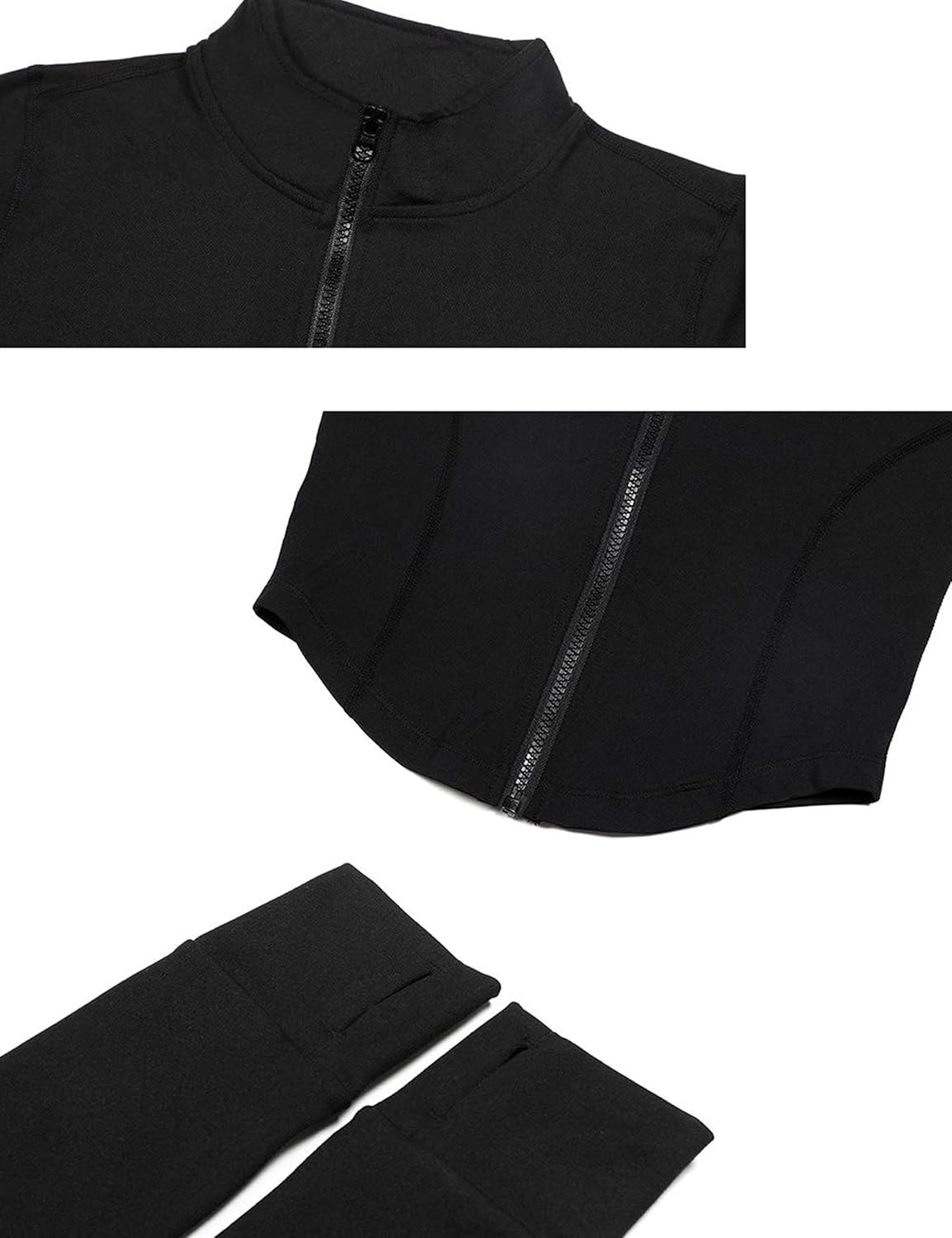 Tanming Women's Full Zip Workout Jacket - Seamless Design for Yoga & Running | Slim Fit, Stylish Comfort