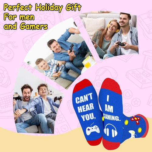 Auch Gaming Socks - Funny Christmas Gift for Men, Dads, and Teens | Perfect Stocking Stuffer