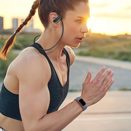 Maledan 2 Pack Band Compatible With Fitbit Charge 6/Charge 5 Bands for Women Men, Pretty Wristband Bracelet Replacement Strap Accessories for Fitbit Charge 5/Charge 6 Advanced Fitness Tracker, Large