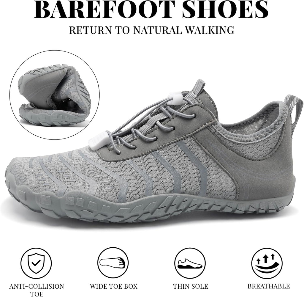 Skiennix Barefoot Hiking Shoes - Comfortable Non-Slip Water Footwear for Men & Women | Wide Toe Box