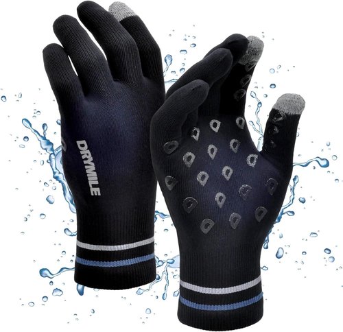 DRYMILE HYLA Waterproof Dexterity Gloves - All-Weather Wool Blend for Men & Women | Touchscreen & Non-Slip Grip