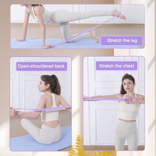 Figure 8 Resistance Band - Elastic Workout Bands with Handles for Arm, Back & Shoulder Training