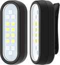 Yaklim Running Light - 2 Pack Rechargeable Clip-On Flashlights for Night Safety | Hands-Free LED for Runners