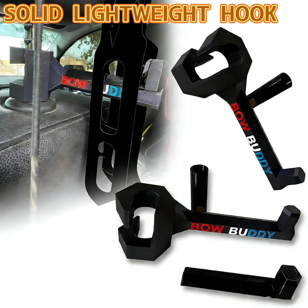 Skiennix Portable Headrest Bow Hanger - Secure Mount for SUV & Truck, Ideal for Hunting Gear Storage