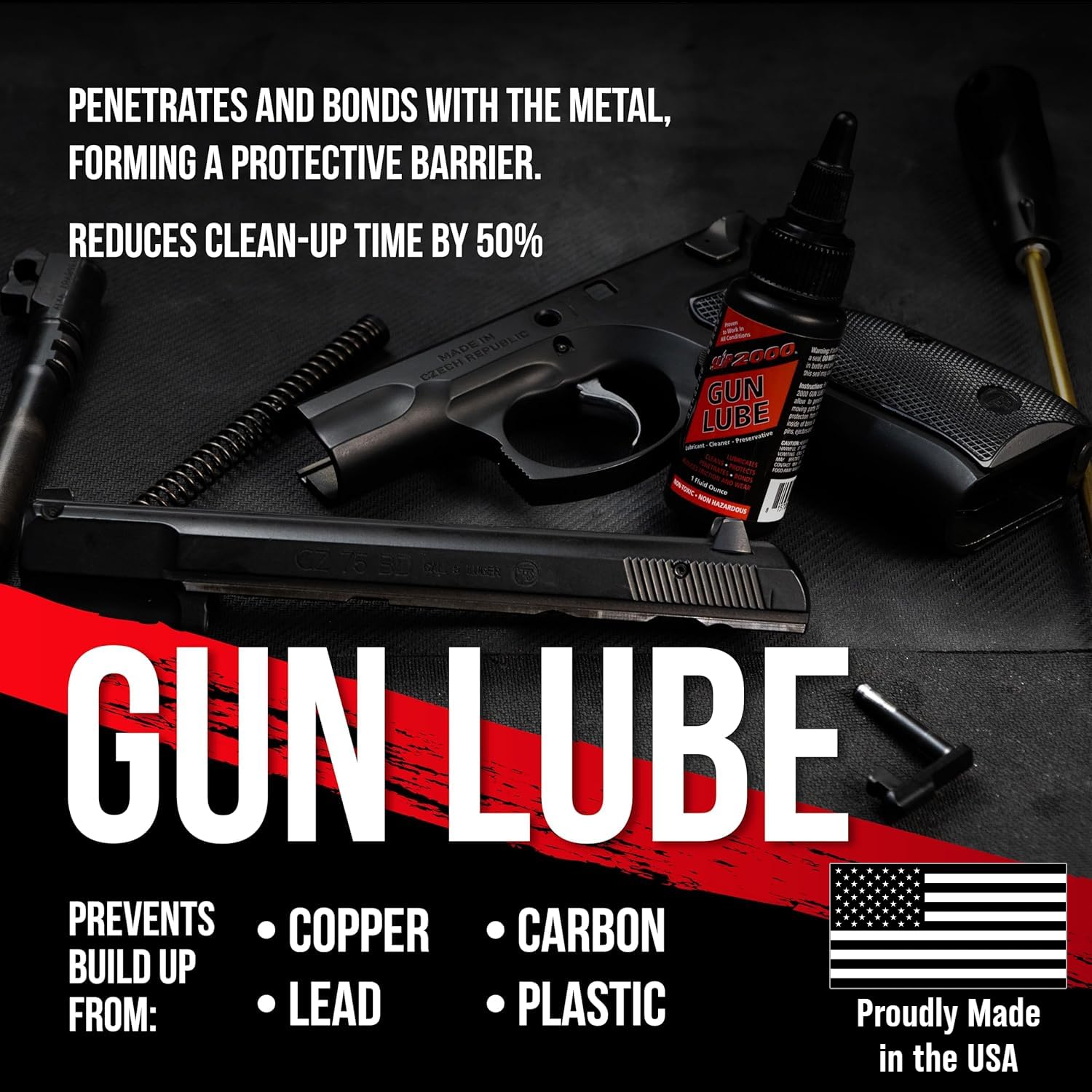 Slip 2000 Gun Lube - Buddy Pack with Needle Tip Applicator | 100% Pure Synthetic CLP, 4 oz & 1 oz