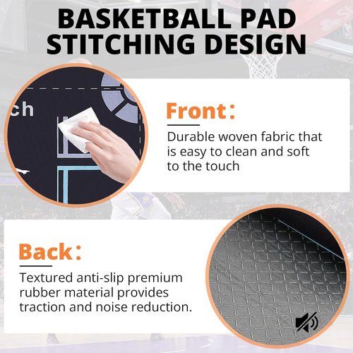 Basketball Footwork Training Mat by [Brand Name] - Non-Slip Agility Mat for Enhanced Speed & Coordination | Durable Design for All Ages