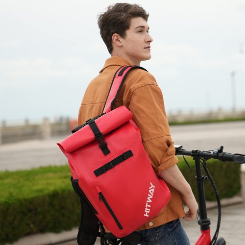 HITWAY 3 in 1 Bike Bag Waterproof Bike Pannier Bag 29L Large Capacity Bike Rack Bag Professional Cycling Accessories for Bicycles