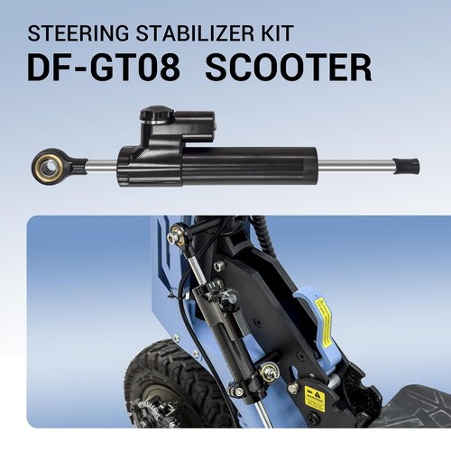 DOF DF-GT08 Electric Scooter Steering Damper and Stablizer,DF-GT08 Series E-Scooter Parts and Accessories, Fast Speed Dual Motor Off Road Electric Scooter Parts & Accessories (Black)