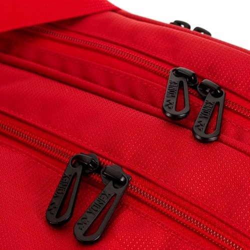 YONEX Pro Tournament Bag | Durable Lightweight Functional Breathable Multi-Compartment Tennis & Badminton Bag for Sport Gear, Scarlet
