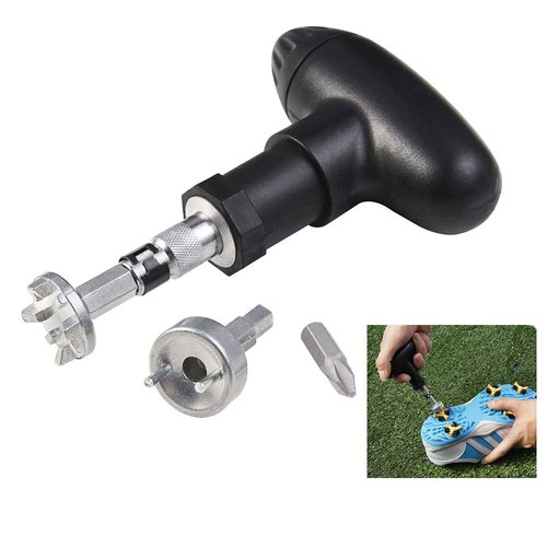 Shuzhu Golf Spike Wrench Shoes Removal Gifts Adjustment Tool Cleats Replacement Track Ripper Screw Install Stainless Steel Intech Aid Christmas